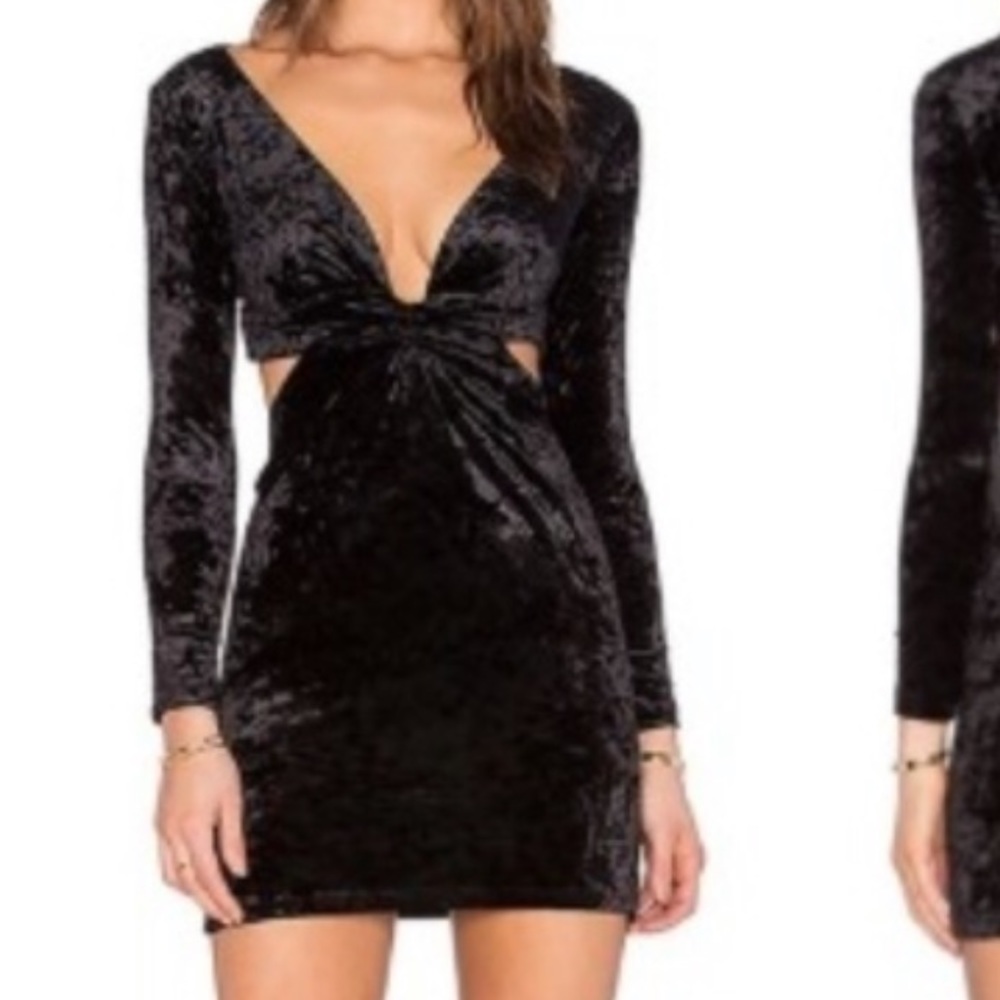 Planet Blue Velvet Dress